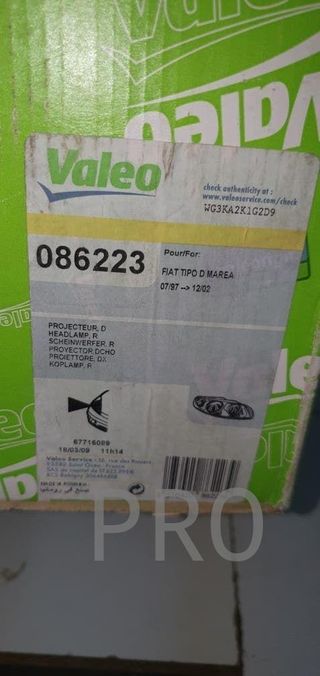 faro fiat marea derecho valeo