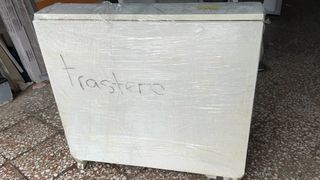 Mesa plegable auxiliar color blanco madera