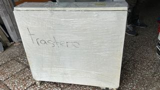 Mesa plegable auxiliar color blanco madera