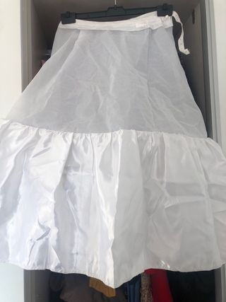 Cancán de niña blanco