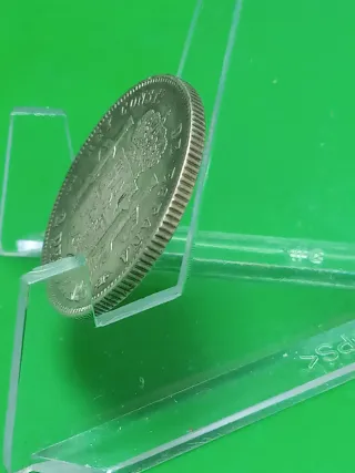 Moneda 2 Pesetas Plata Alfonso XII 1882