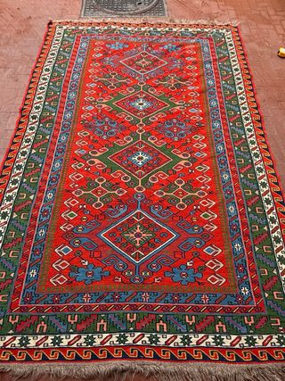 Tappeto Kazak fatto a mano in lana