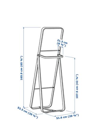 Espejo de pie IKORNNES madera