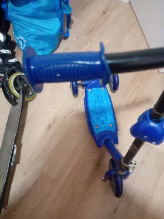 Patinete infantil 3 ruedas azul