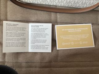 Bolso Michael Kors blanco y marrón