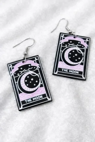 Orecchini Carte Tarocchi The Moon