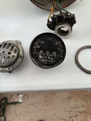 Faro de moto clásica