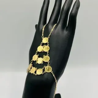 PULSERA MANITA 10 MONEDAS 18K. Oro 18k.