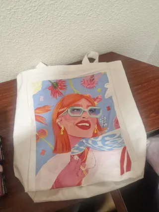 Bolsa Tous Ilustración Mujer Flores