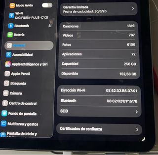 IPAD AIR 11 PULGADAS DE 256 GB CASI A EXTRENAR.