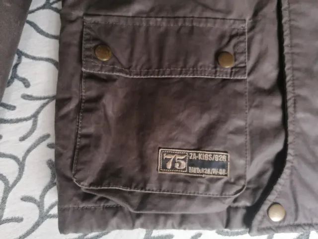 Abrigo Zara tipo Barbour