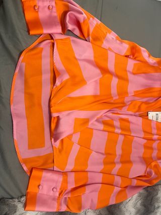 Blusa cruzada estampada S