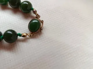 Collana in giada verde