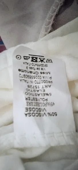 Vestito lungo floreale bianco e viola