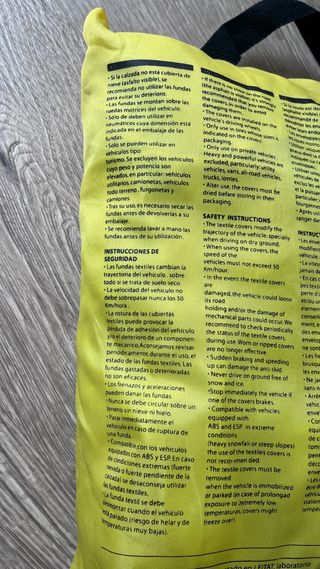 Cadenas TEXTIL antideslizante para la Nieve