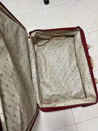 Maleta Bolchetta grande roja y beige