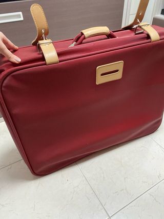 Maleta Bolchetta grande roja y beige