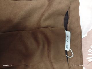 Pantalones Suede Leggings Marrones