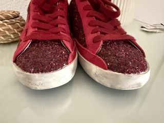 Golden Goose Edición Limitada Glitter granate