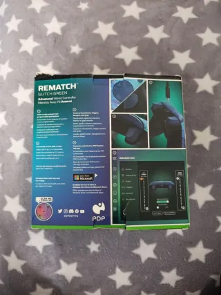 Mando Xbox REMATCH PDP Glitch Green