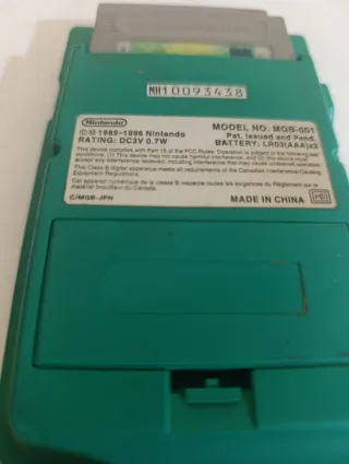 Nintendo gameboy pocket en color verde.
