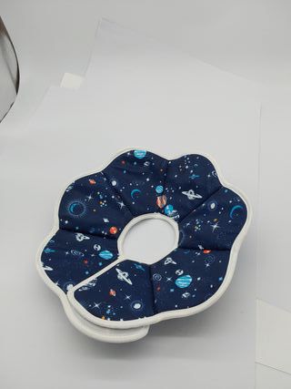 Xiuyer Collar Isabelino para Perro Grande y Pequeño, Plegable, para Curación de Heridas, Gatos y Cachorros, Azul (L)