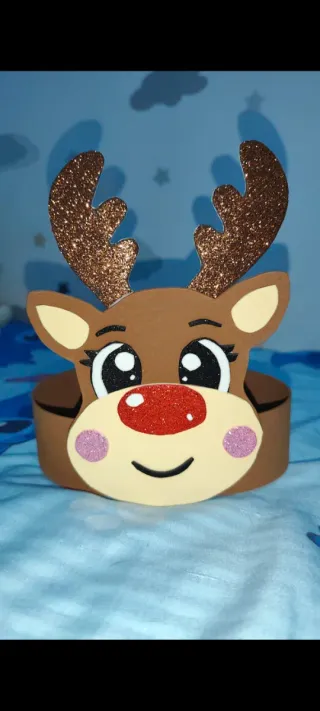 Corona de reno para disfraces