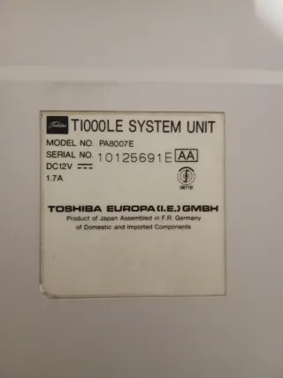 Portátil Toshiba Executive modelo PA8007E