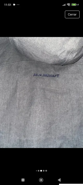 Parka Mammut gris y multicolor