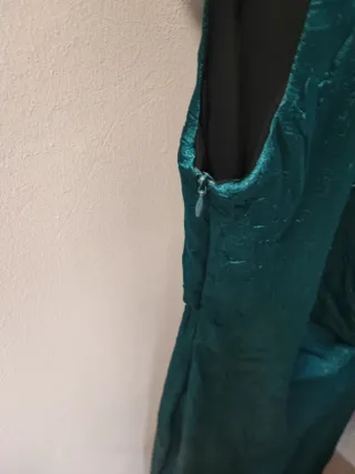 Vestido largo verde aguamarina