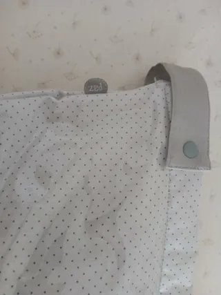 Bolso Paz Rodriguez gris topitos para cochecito