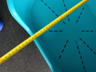 Cama grande para perro azul