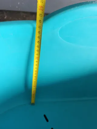 Cama grande para perro azul