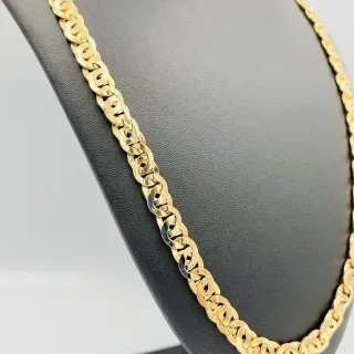 CADENA TIPO CARTIER TIGRE. Hueca. Oro 18k.