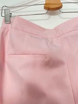 Pantalón Flare Zara Rosa