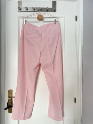 Pantalón Flare Zara Rosa