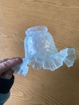 Tulipa de cristal antigua