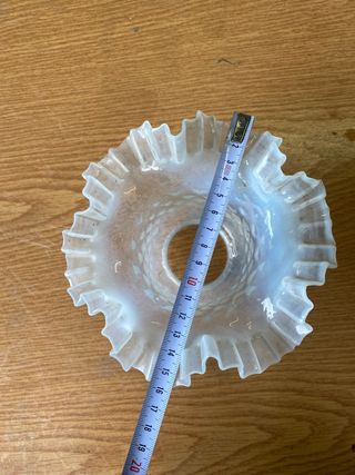 Tulipa de cristal antigua