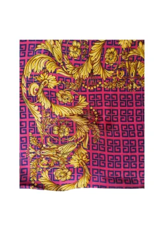 Sciarpa con logo, sciarpa rosa, sciarpa di lusso, sciarpe
