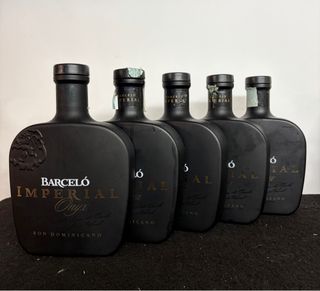 Lotto 5 bottiglie Rum Barceló Imperial vuote