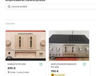 Amplificador Marantz PM 200 Plata