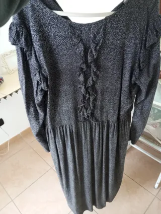 Abito lungo pois nero e bianco