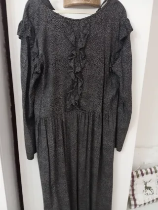 Abito lungo pois nero e bianco