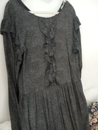 Abito lungo pois nero e bianco