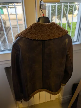 Chaqueta doble faz marrón Talla M