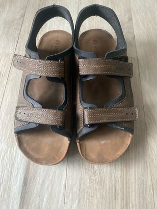 Sandali uomo InBlu marroni doppio strappo 45