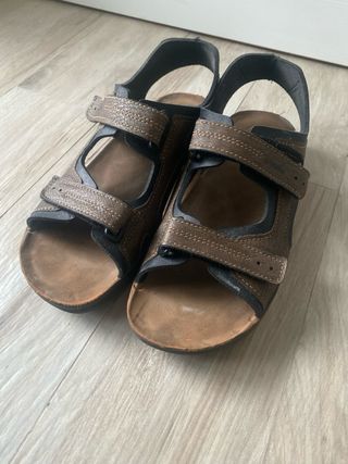 Sandali uomo InBlu marroni doppio strappo 45