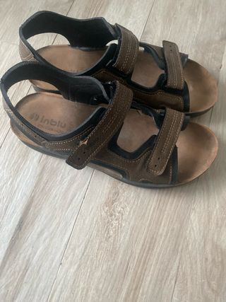 Sandali uomo InBlu marroni doppio strappo 45