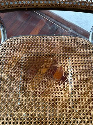 2 Sillas Cesca Metal y Mimbre