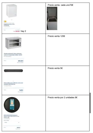 Mobiliario completo para bar, por cierre